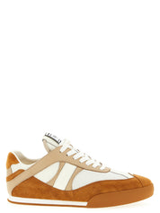 Chloé Beige Suede and Leather Low Top Sneakers
