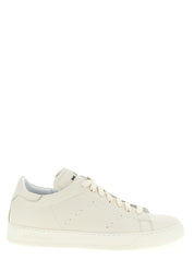 Kiton White Nubuck Leather Low Top Sneakers
