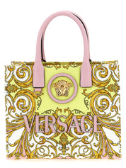 Versace Multicolor Cotton Canvas Tote Bag