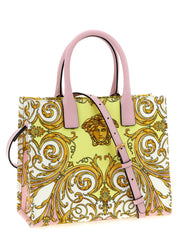 Versace Multicolor Cotton Canvas Tote Bag