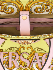Versace Multicolor Cotton Canvas Tote Bag
