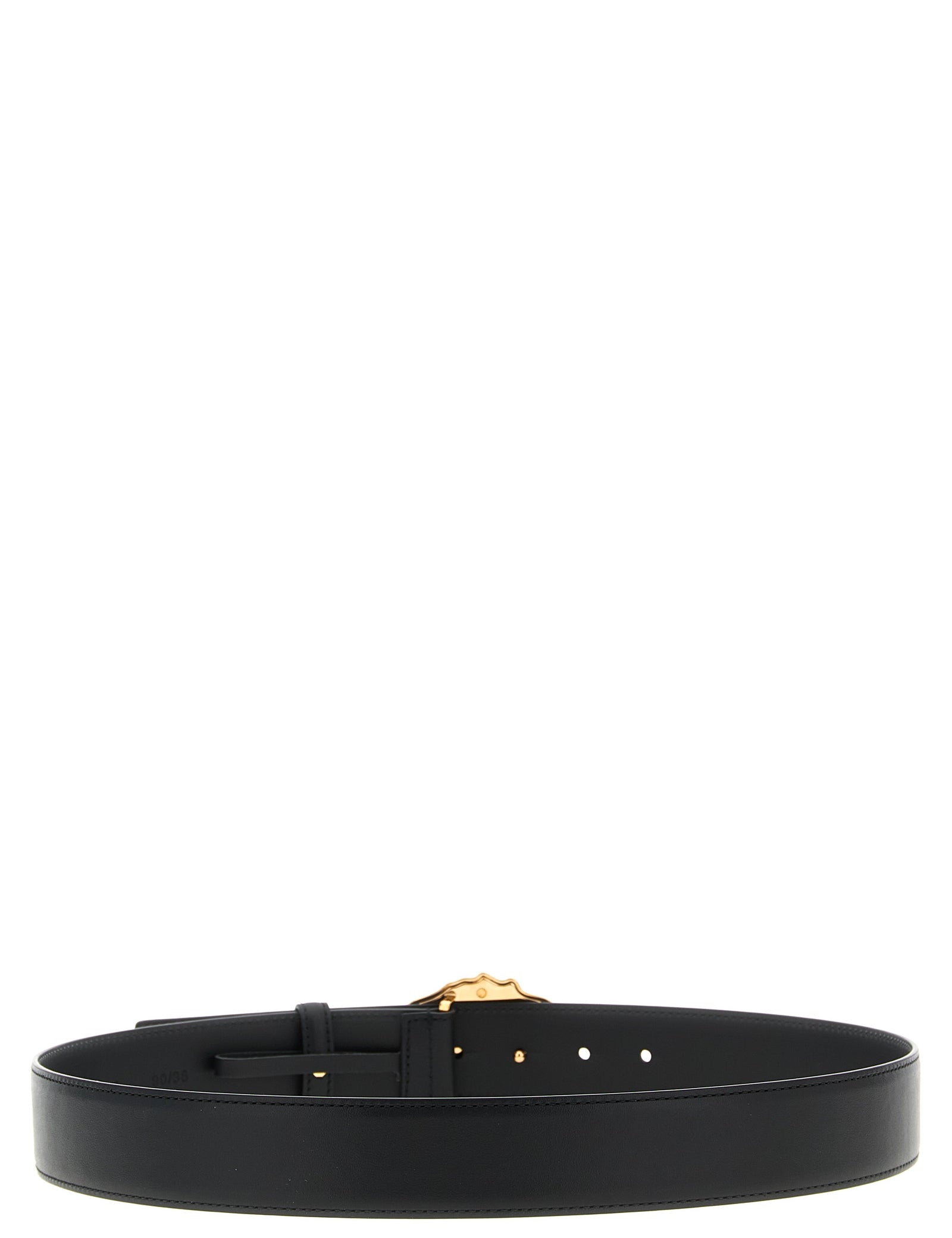 VERSACE Black Calfskin Regular Belt