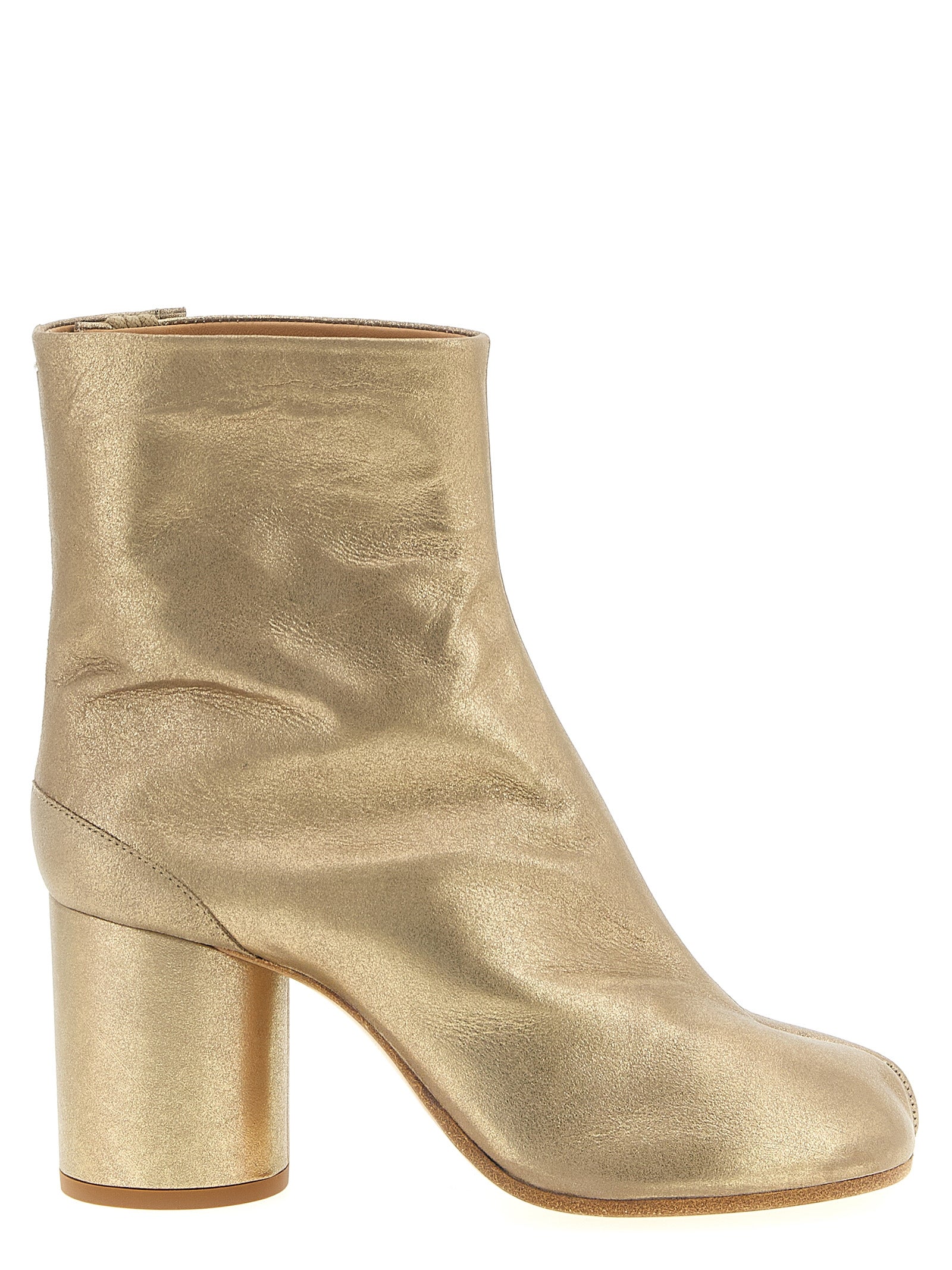 Maison Margiela Gold Goat Cashmere Ankle Boots