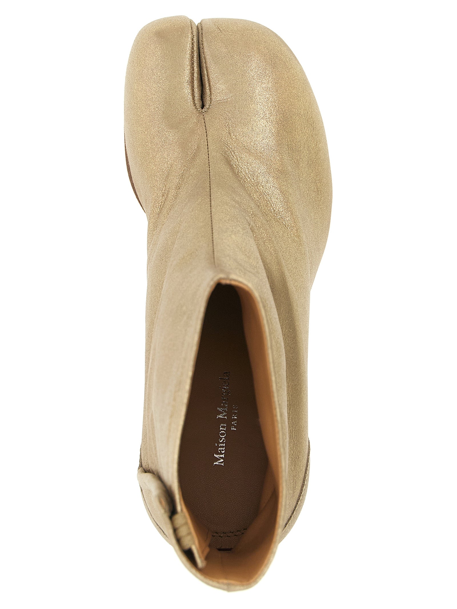 Maison Margiela Gold Goat Cashmere Ankle Boots