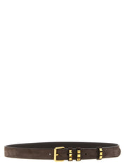 Valentino Garavani Brown Cowhide Leather Belt
