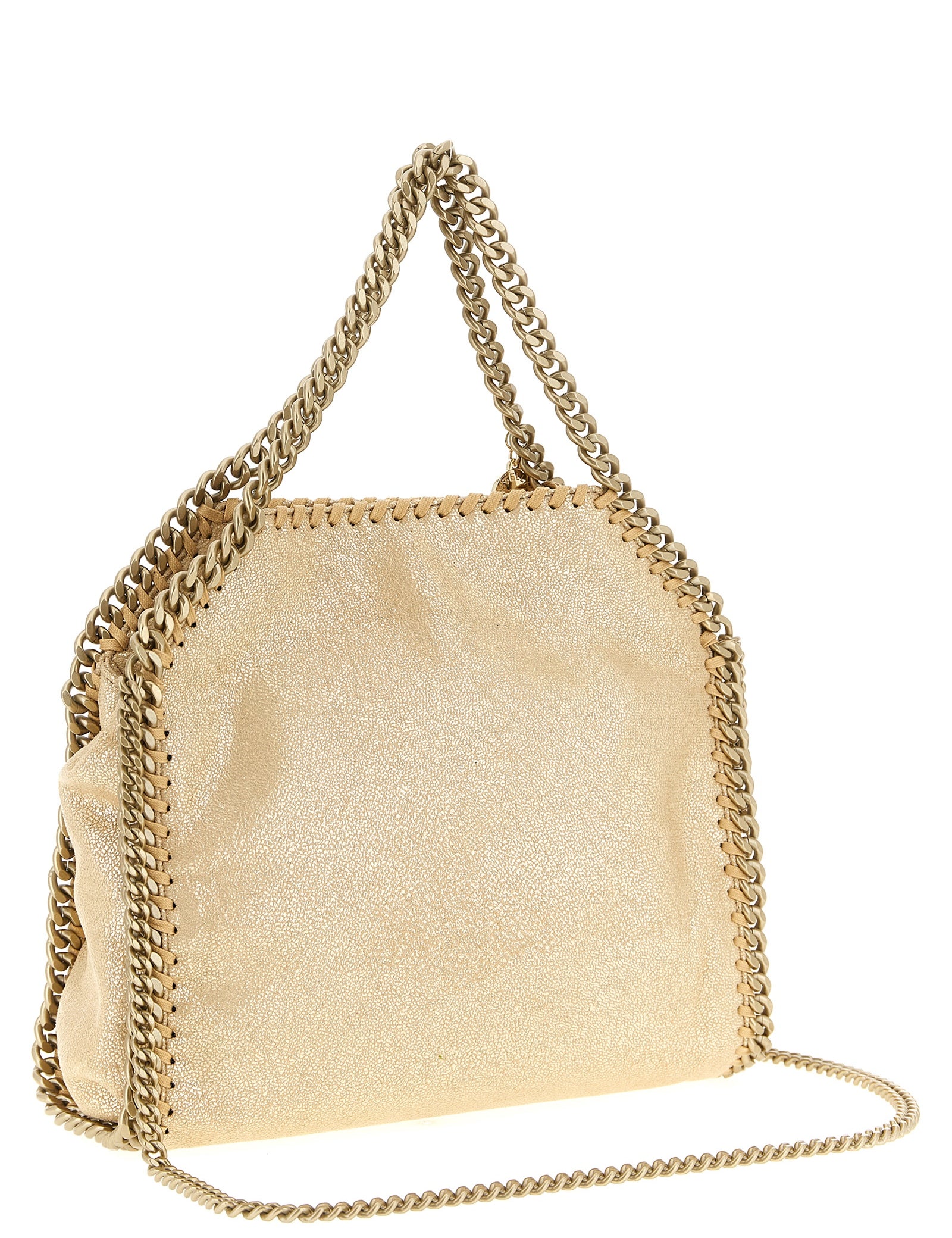 Stella McCartney Gold Polyester Mini Handbag