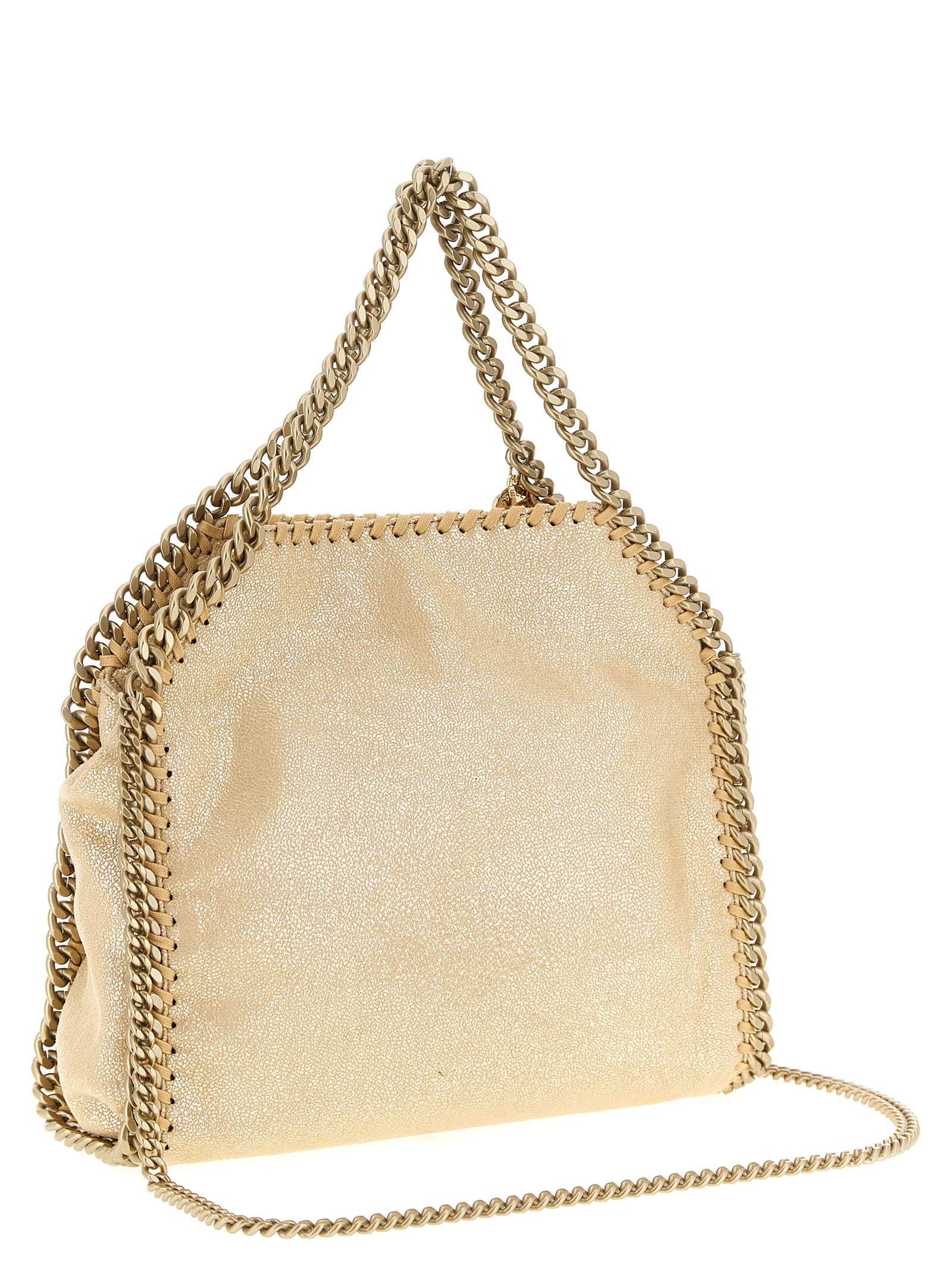 Stella McCartney Gold Polyester Mini Handbag