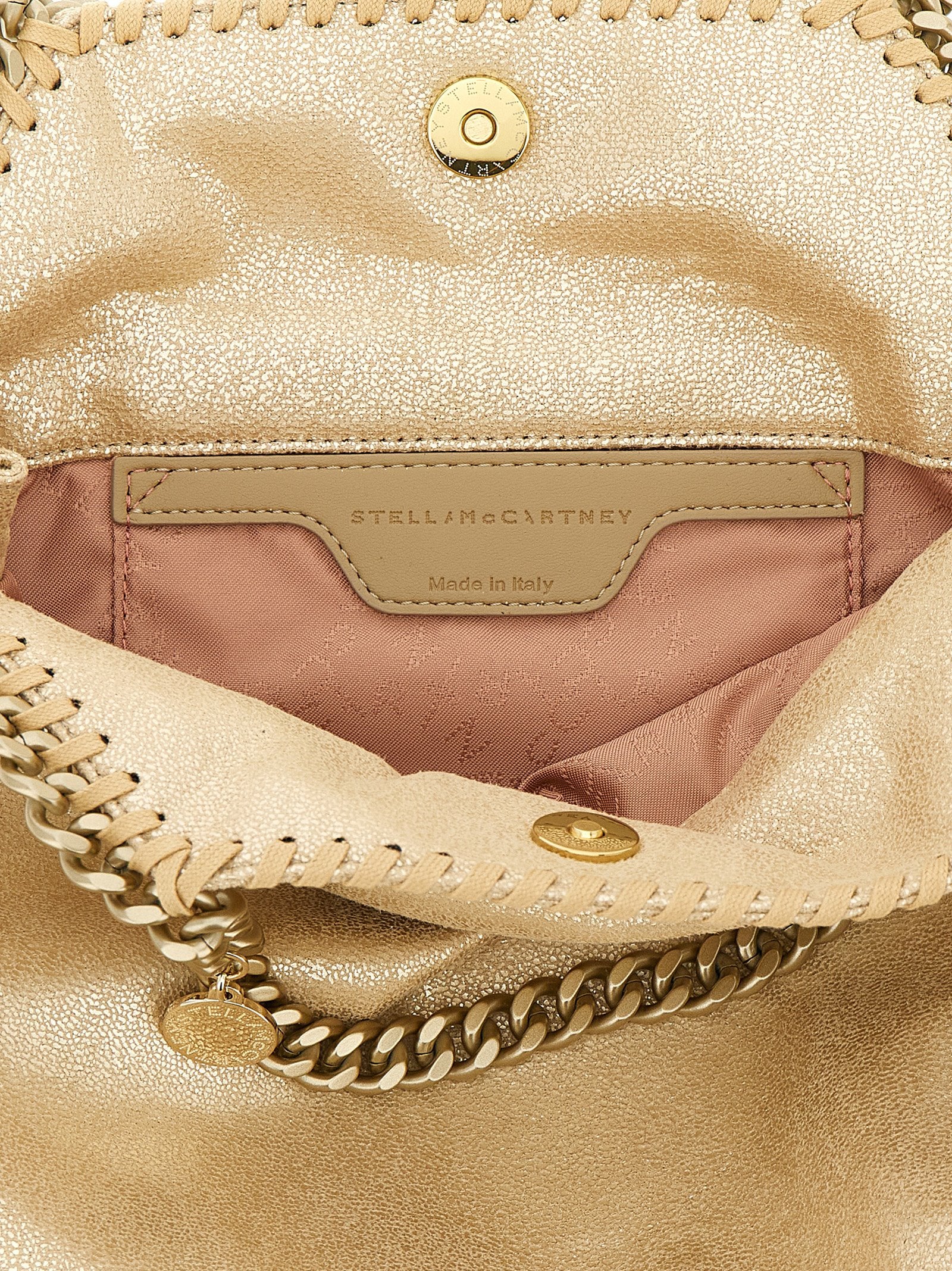 Stella McCartney Gold Polyester Mini Handbag