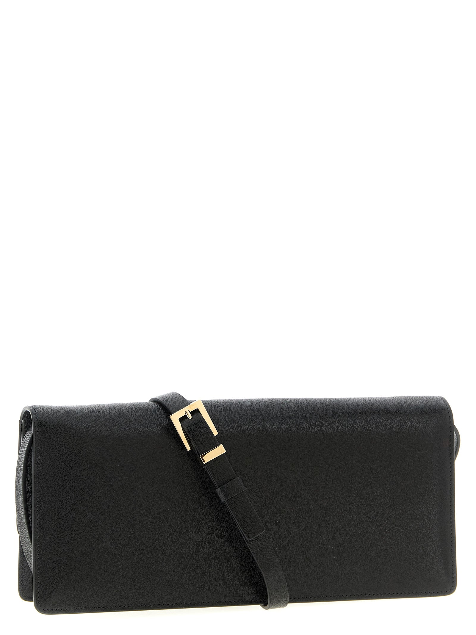 Tom Ford Black Goat leather Shoulder Bag