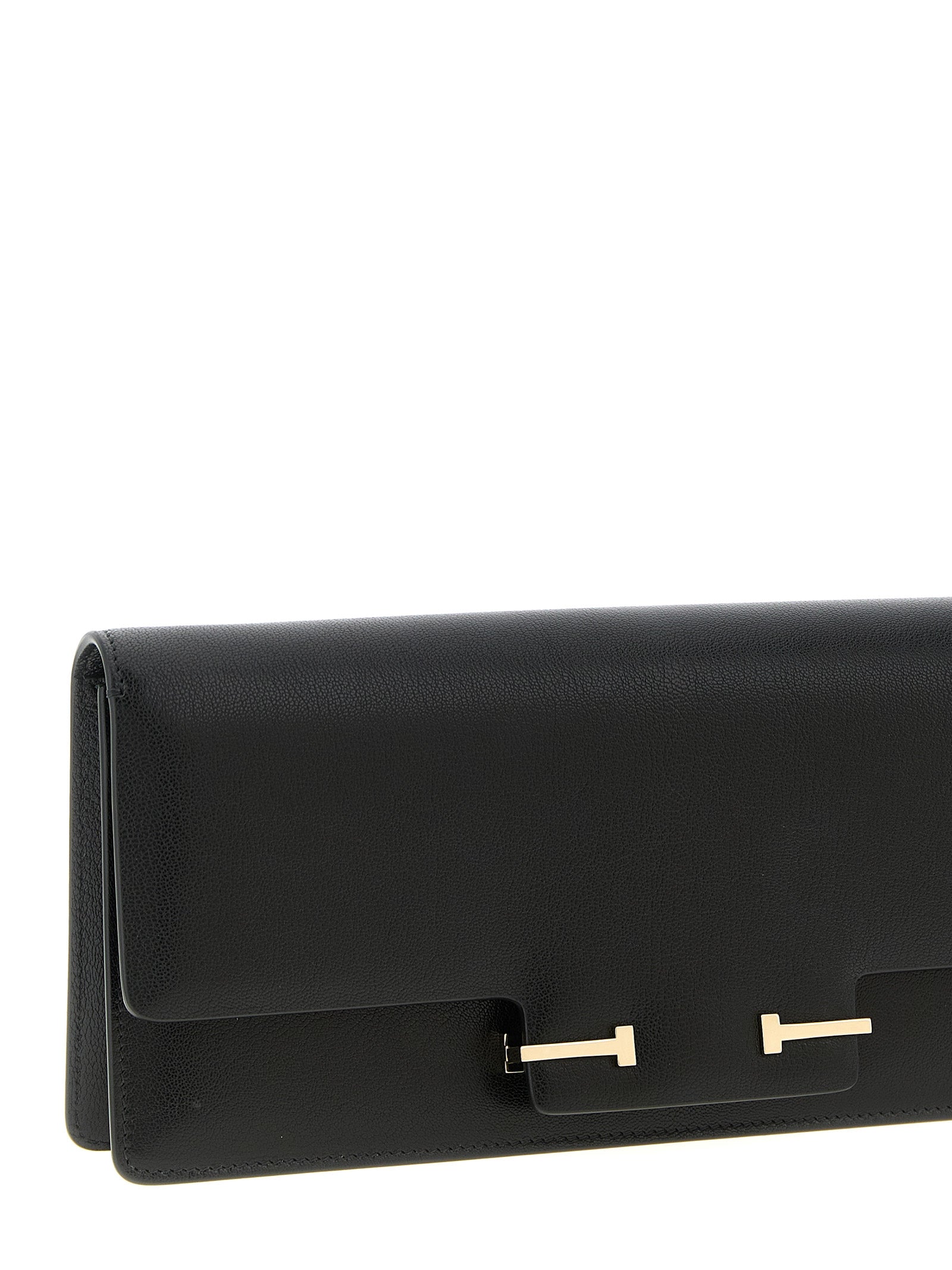 Tom Ford Black Goat leather Shoulder Bag
