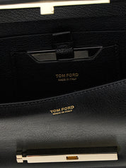 Tom Ford Black Goat leather Shoulder Bag