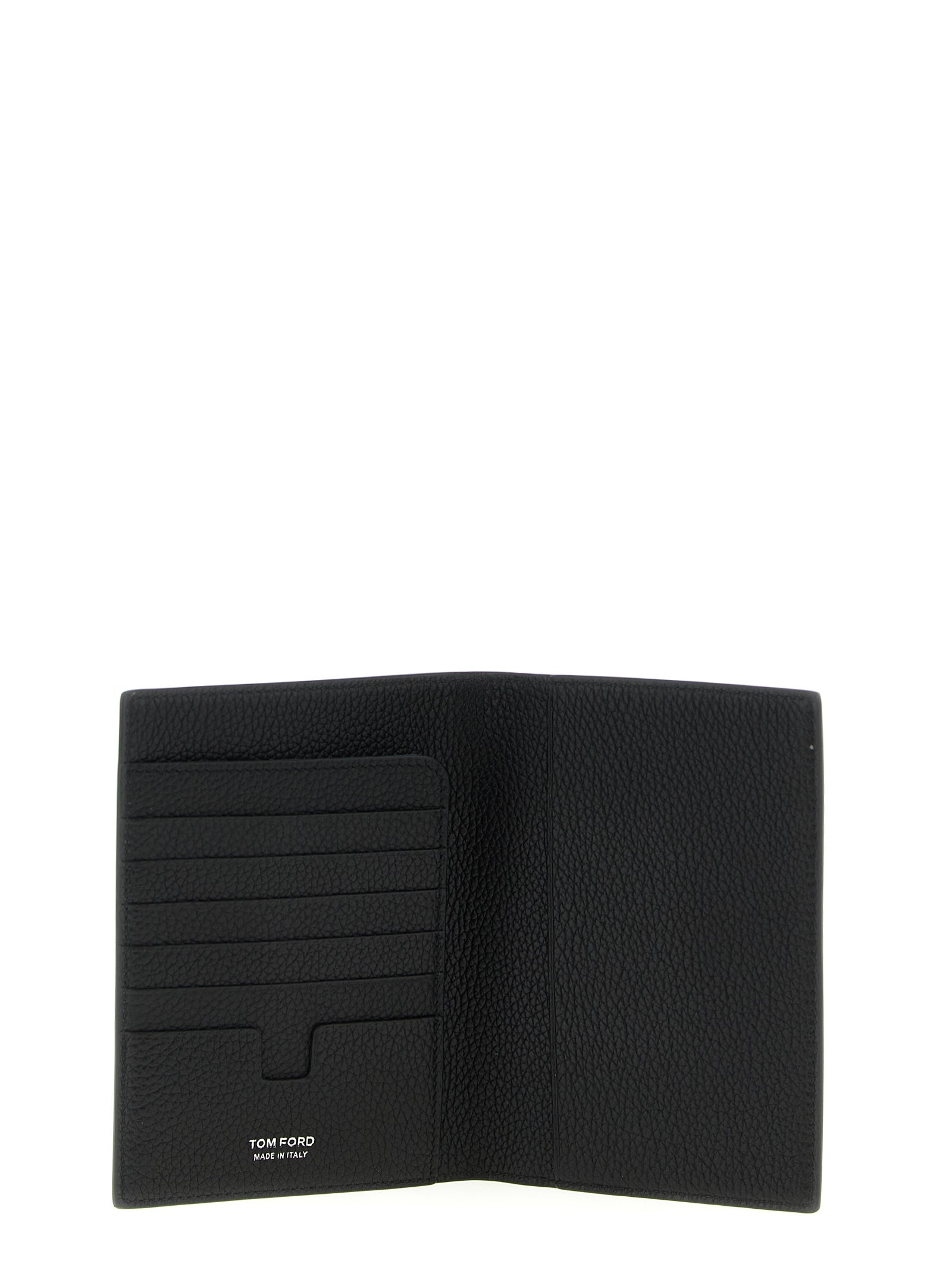 Tom Ford Black Calfskin Passport Holder