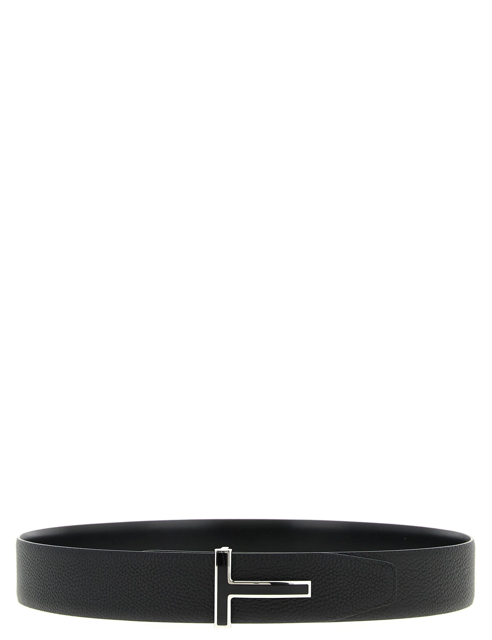 Tom Ford Black Calfskin Regular Belt