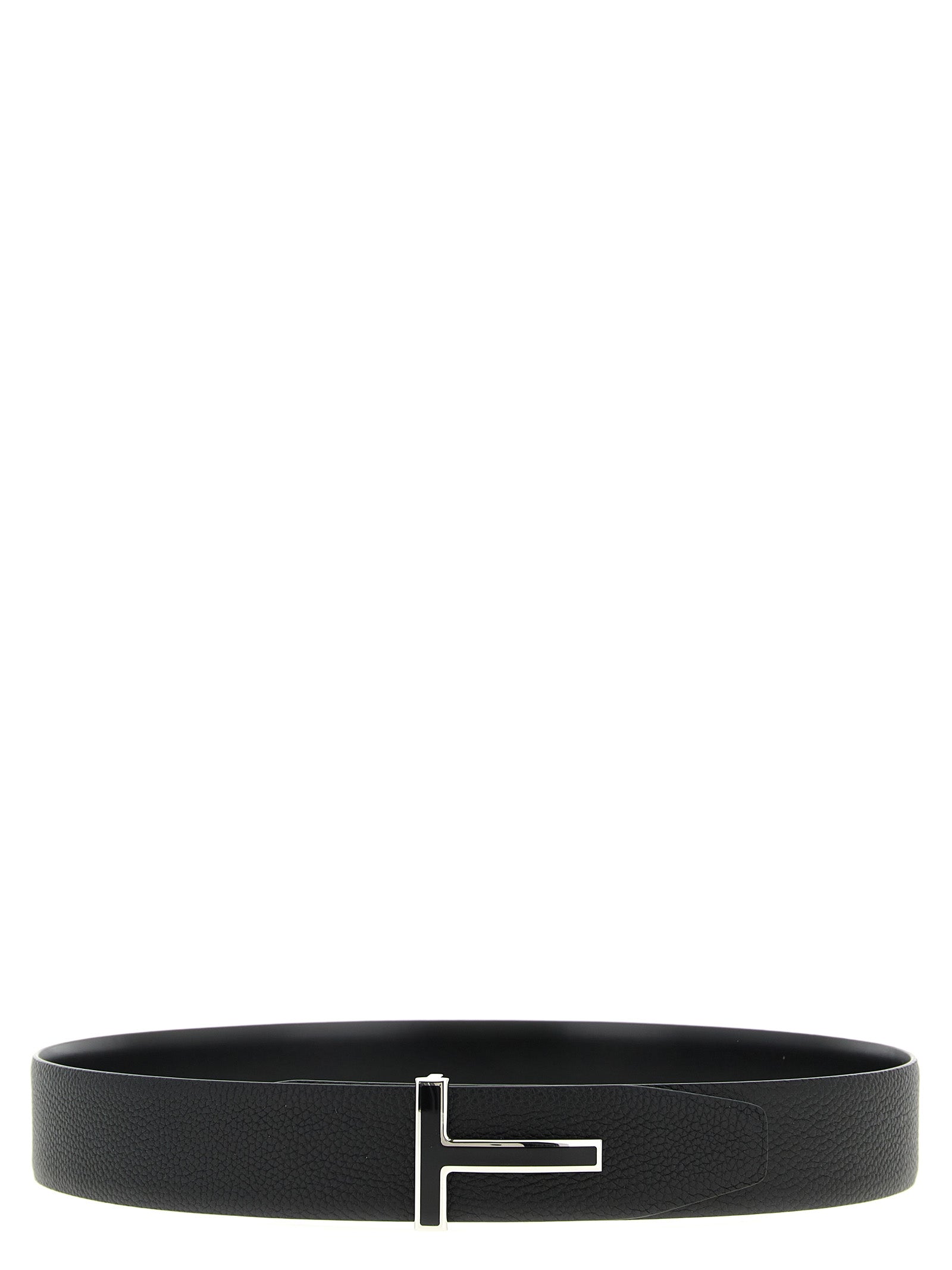 Tom Ford Black Calfskin Regular Belt