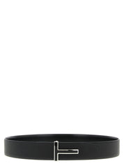 Tom Ford Black Calfskin Regular Belt