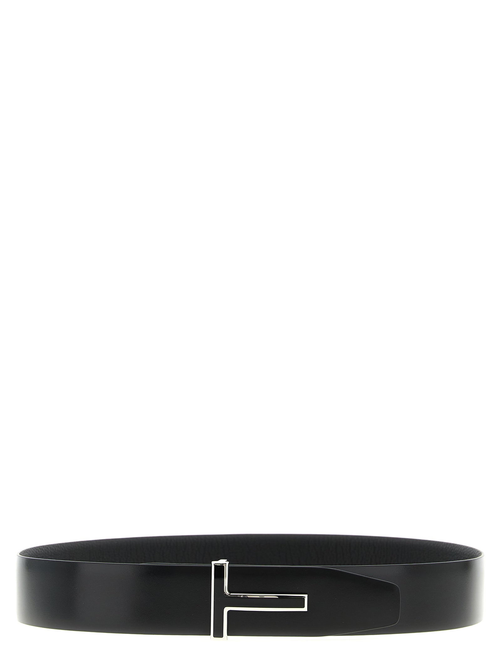 Tom Ford Black Calfskin Regular Belt
