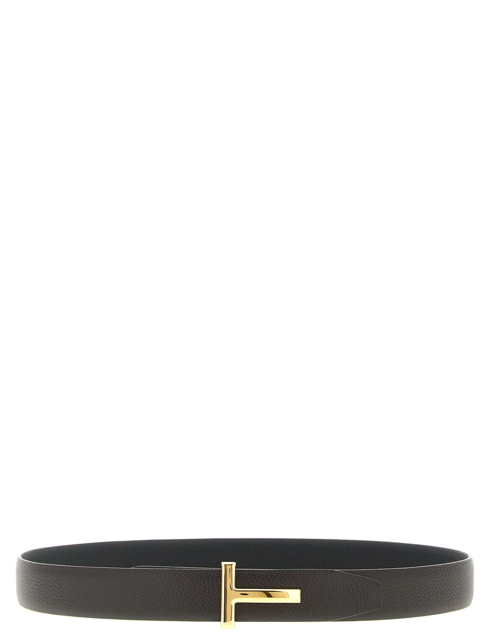 Tom Ford Black Brown Calfskin Reversible Belt