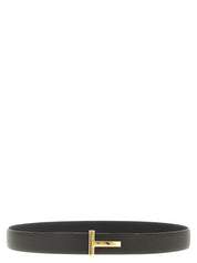 Tom Ford Black Brown Calfskin Reversible Belt