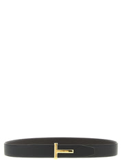 Tom Ford Black Brown Calfskin Reversible Belt