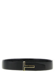 Tom Ford Black Calfskin Regular Belt