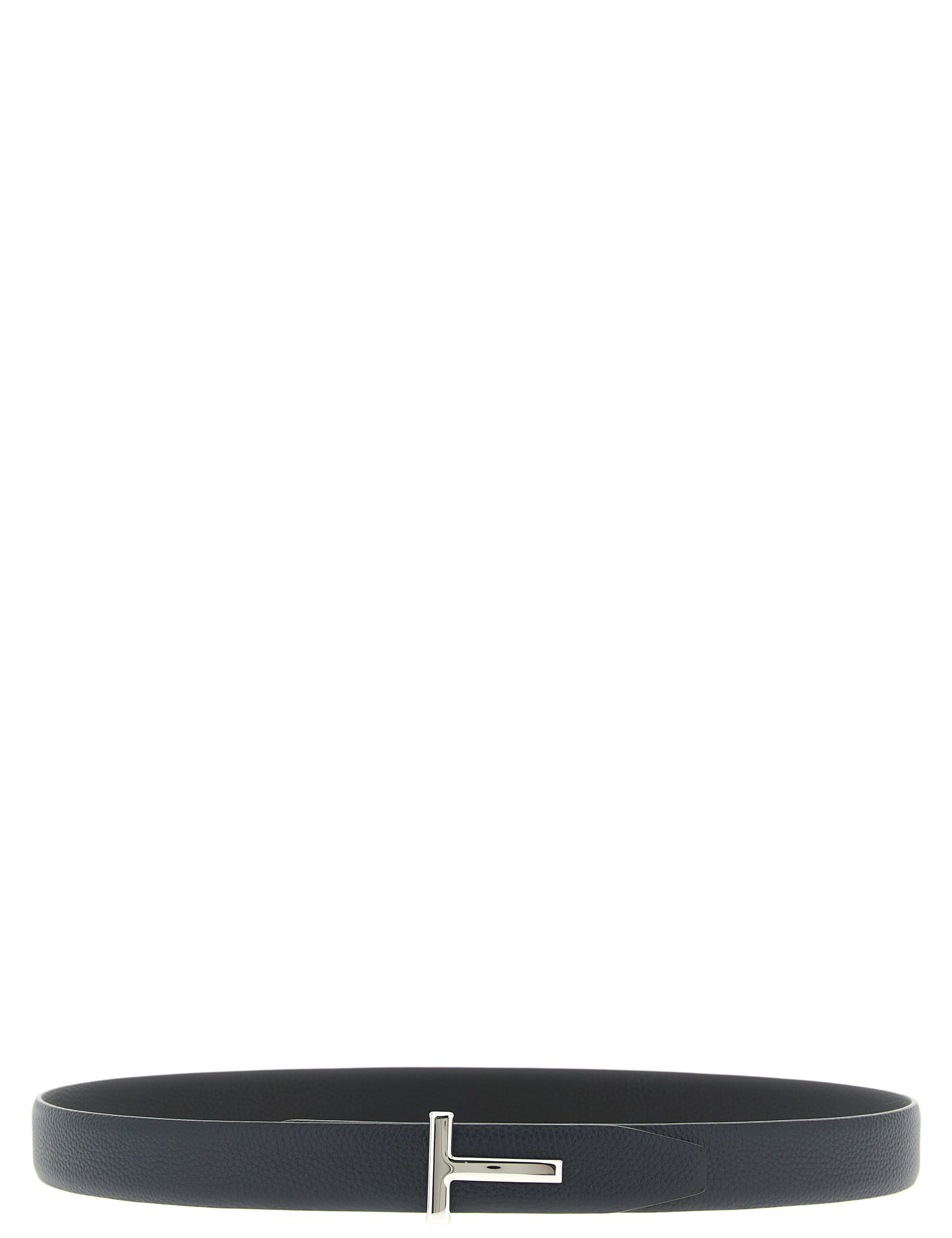 Tom Ford Reversible Black Dark Blue Calfskin Regular Belt