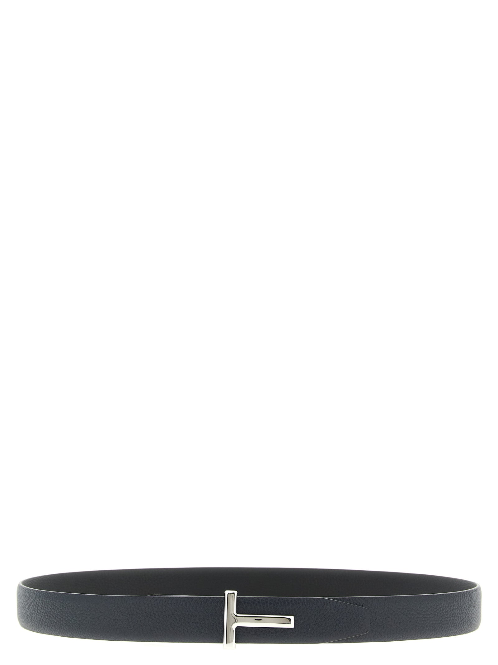 Tom Ford Reversible Black Dark Blue Calfskin Regular Belt