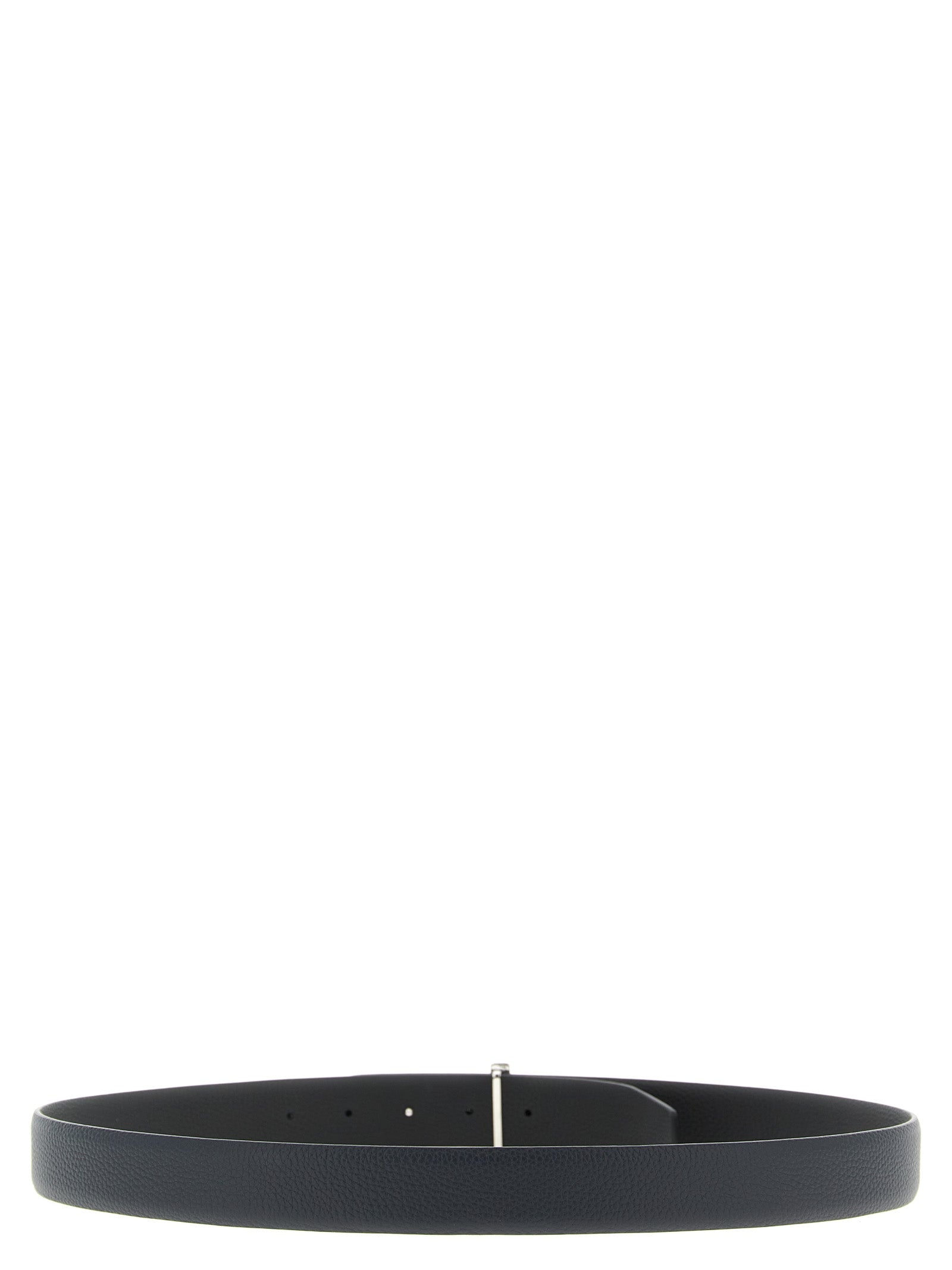 Tom Ford Reversible Black Dark Blue Calfskin Regular Belt