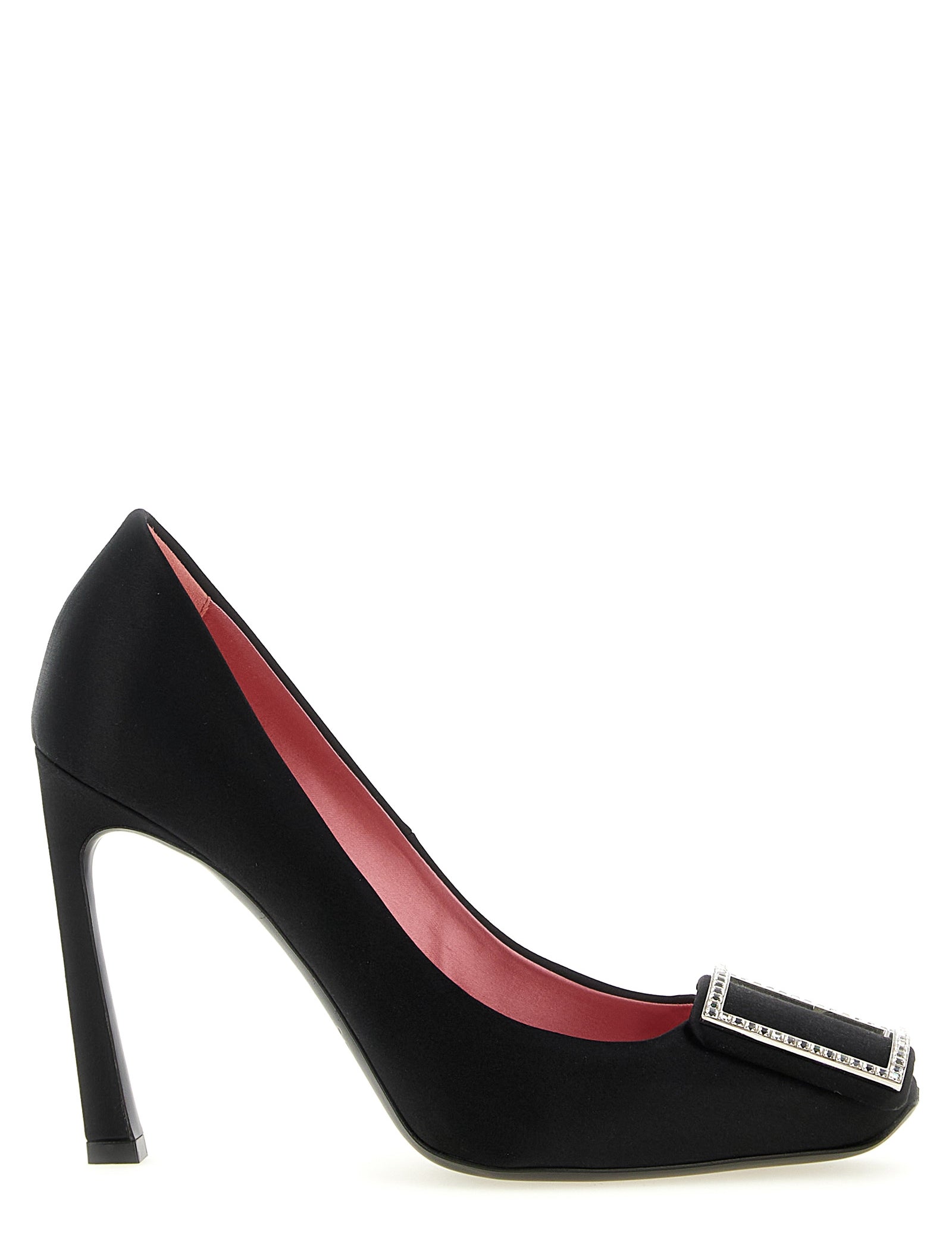 Roger Vivier Black Viscose High-Heel Pumps