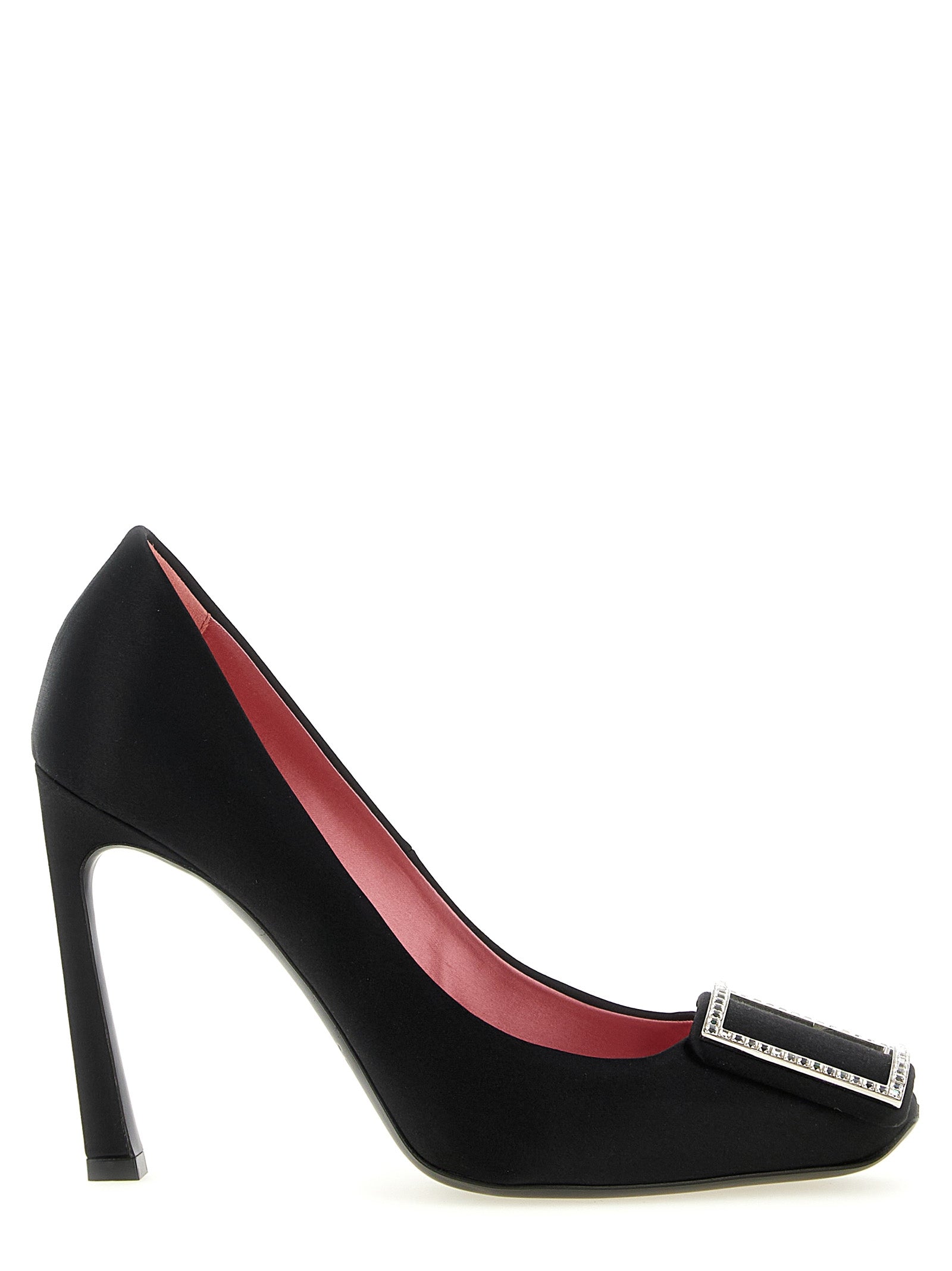 Roger Vivier Black Viscose High-Heel Pumps