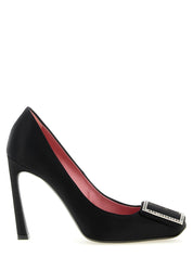 Roger Vivier Black Viscose High-Heel Pumps