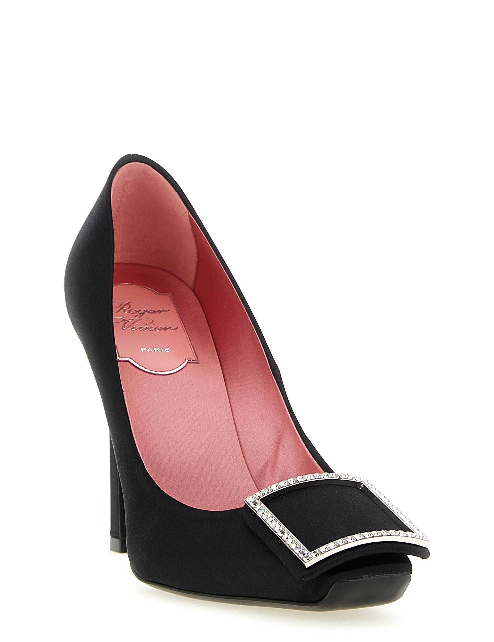 Roger Vivier Black Viscose High-Heel Pumps