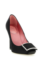 Roger Vivier Black Viscose High-Heel Pumps