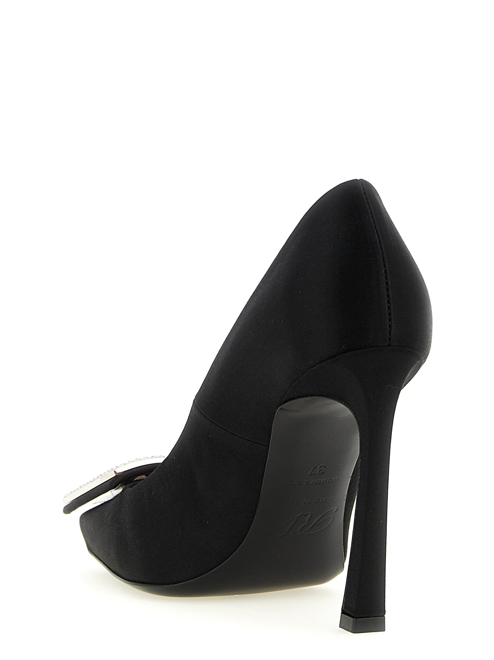 Roger Vivier Black Viscose High-Heel Pumps