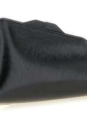 The Attico Black Calfskin Clutch Bag