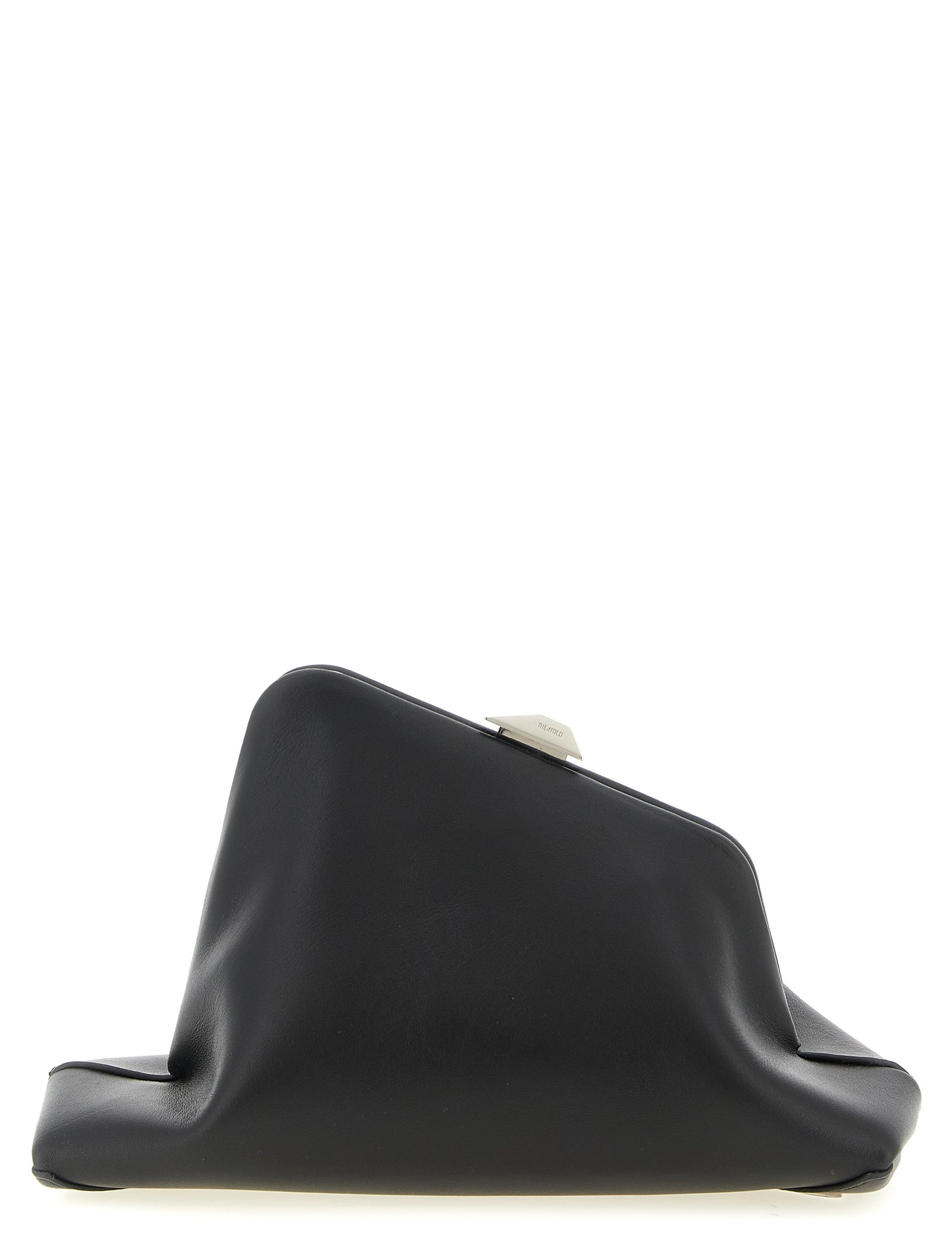 The Attico Black Calfskin Clutch Bag