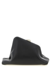 The Attico Black Calfskin Clutch Bag