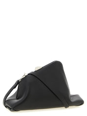 The Attico Black Calfskin Clutch Bag