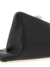 The Attico Black Calfskin Clutch Bag