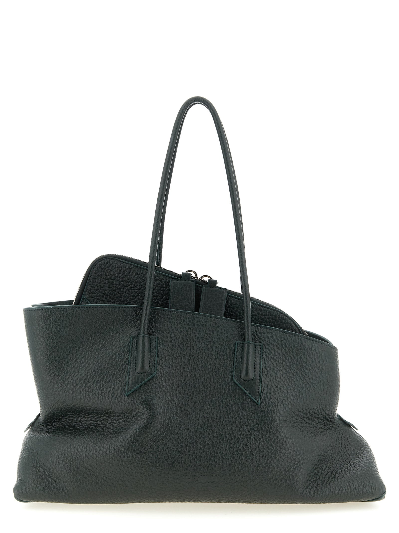 The Attico Green Calfskin Shoulder Bag