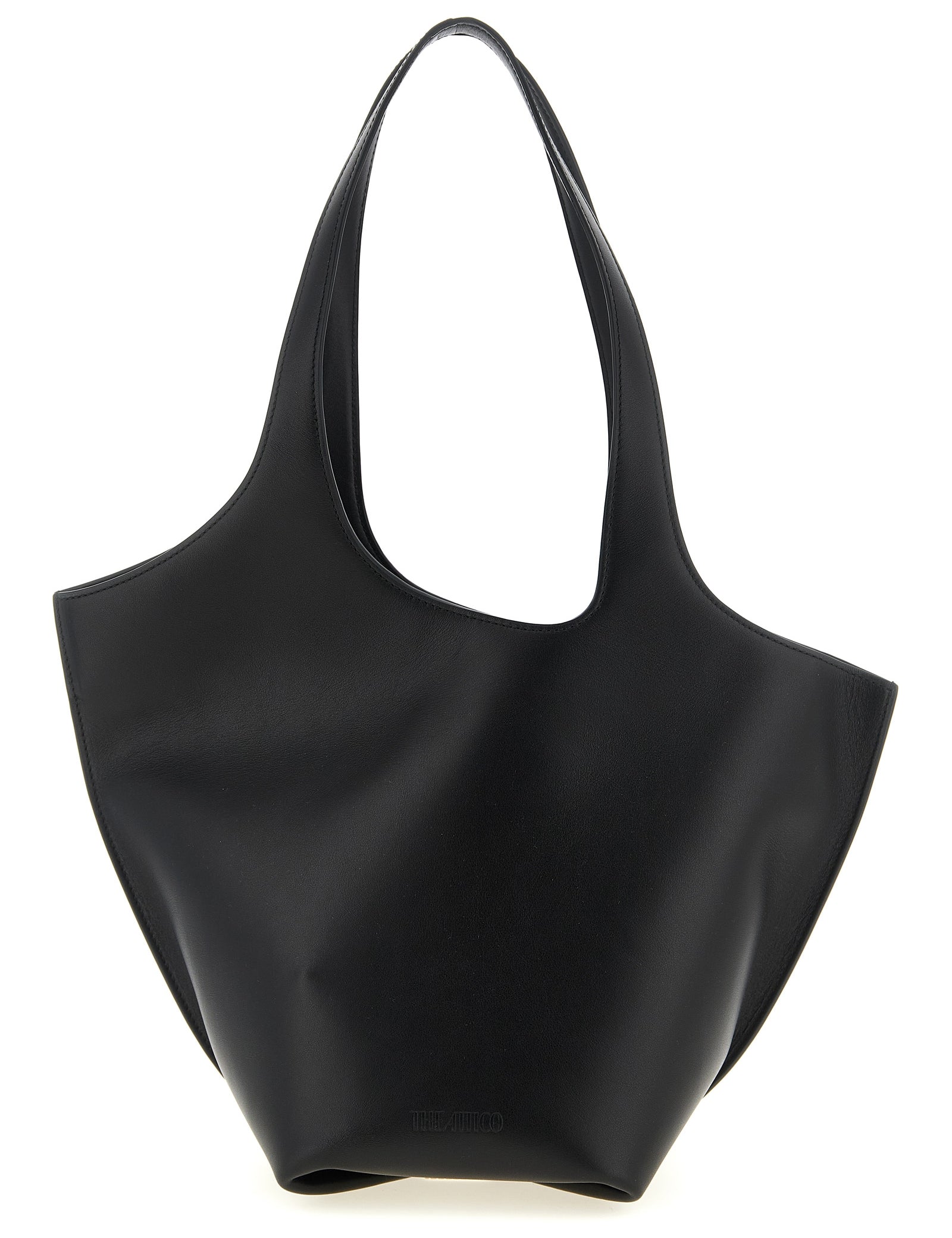 The Attico Black Calfskin Shoulder Bag