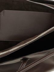 The Attico Brown Calfskin Shoulder Bag