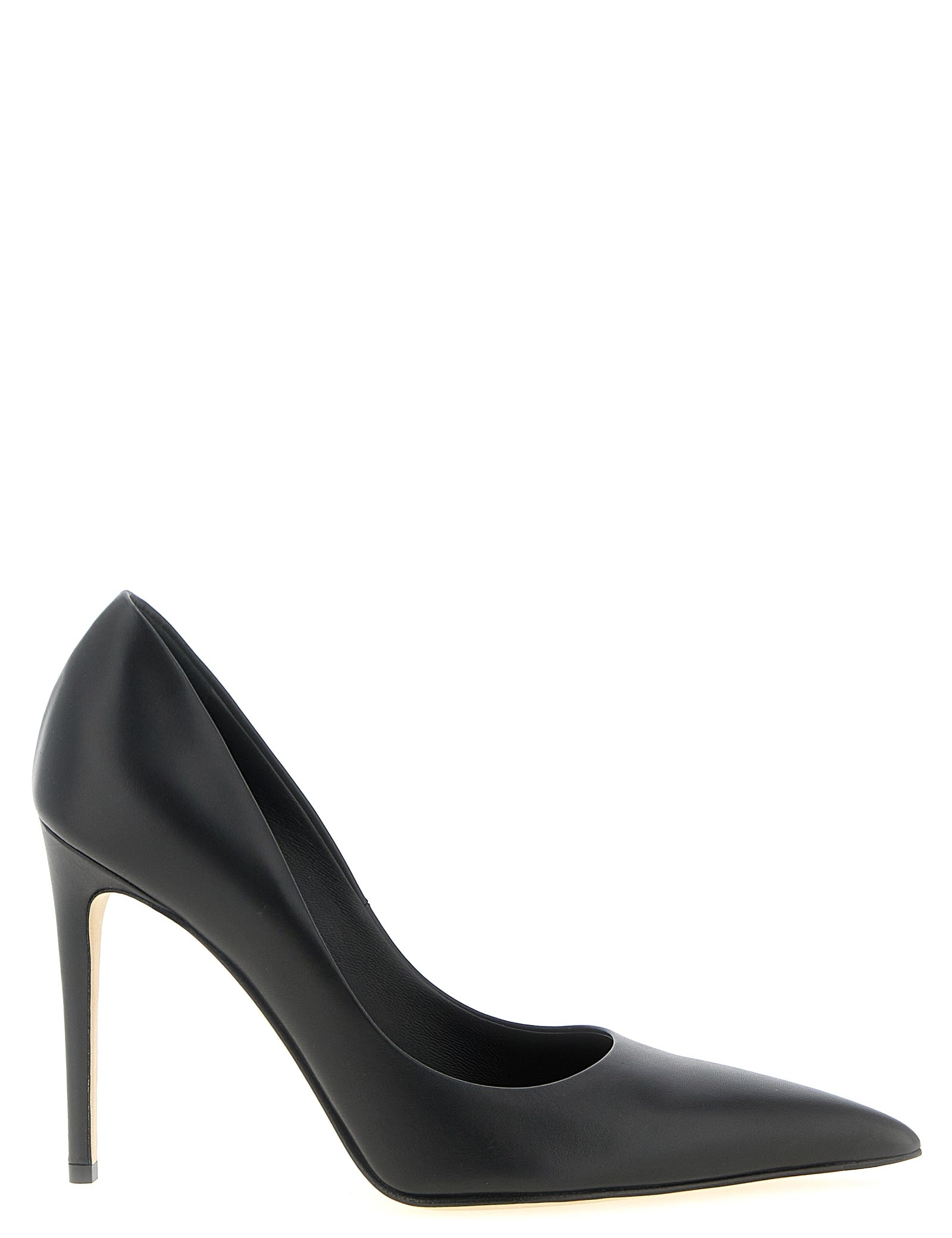 Alexander McQueen Black Calfskin High-Heel Pumps
