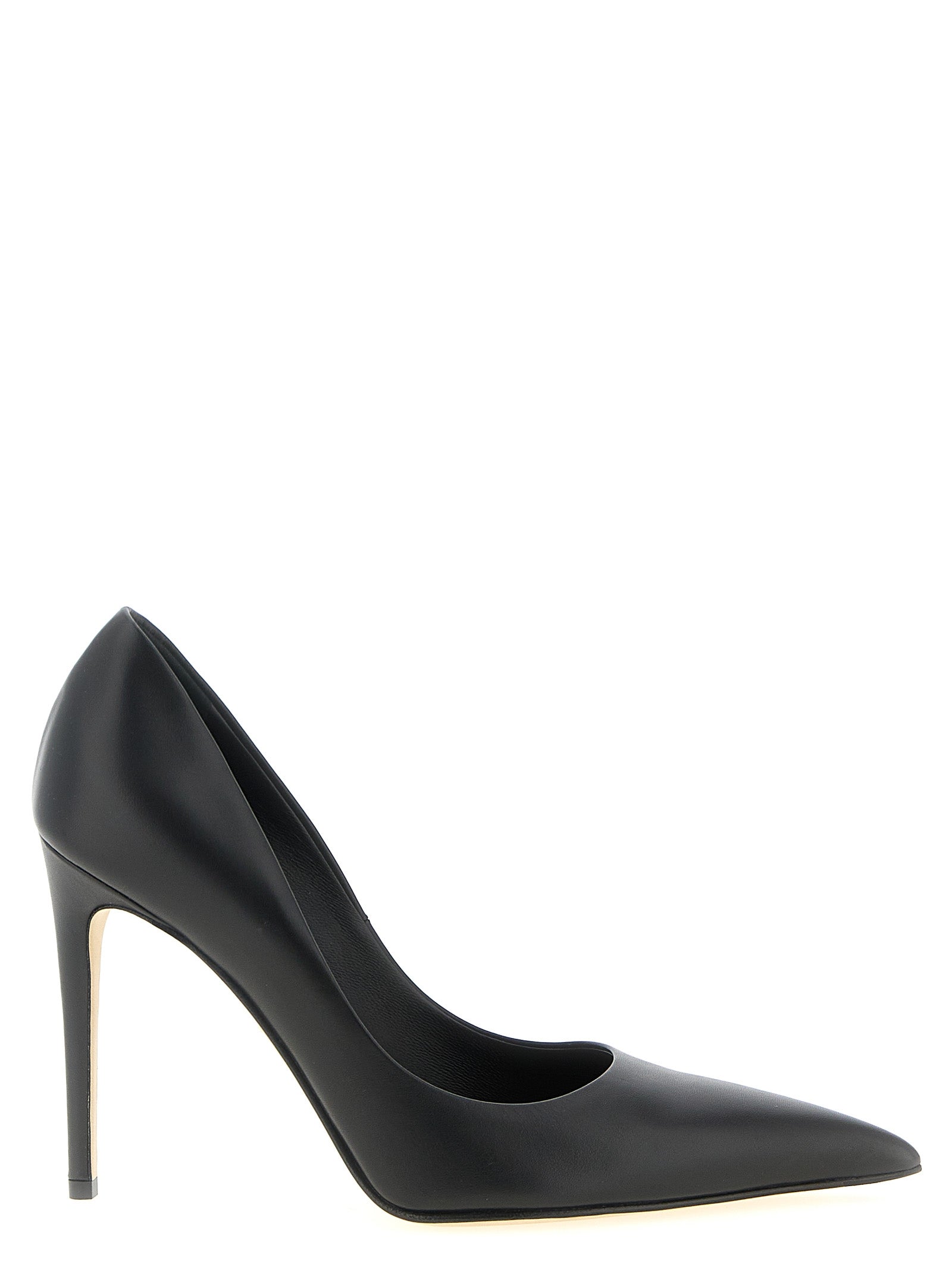 Alexander McQueen Black Calfskin High-Heel Pumps