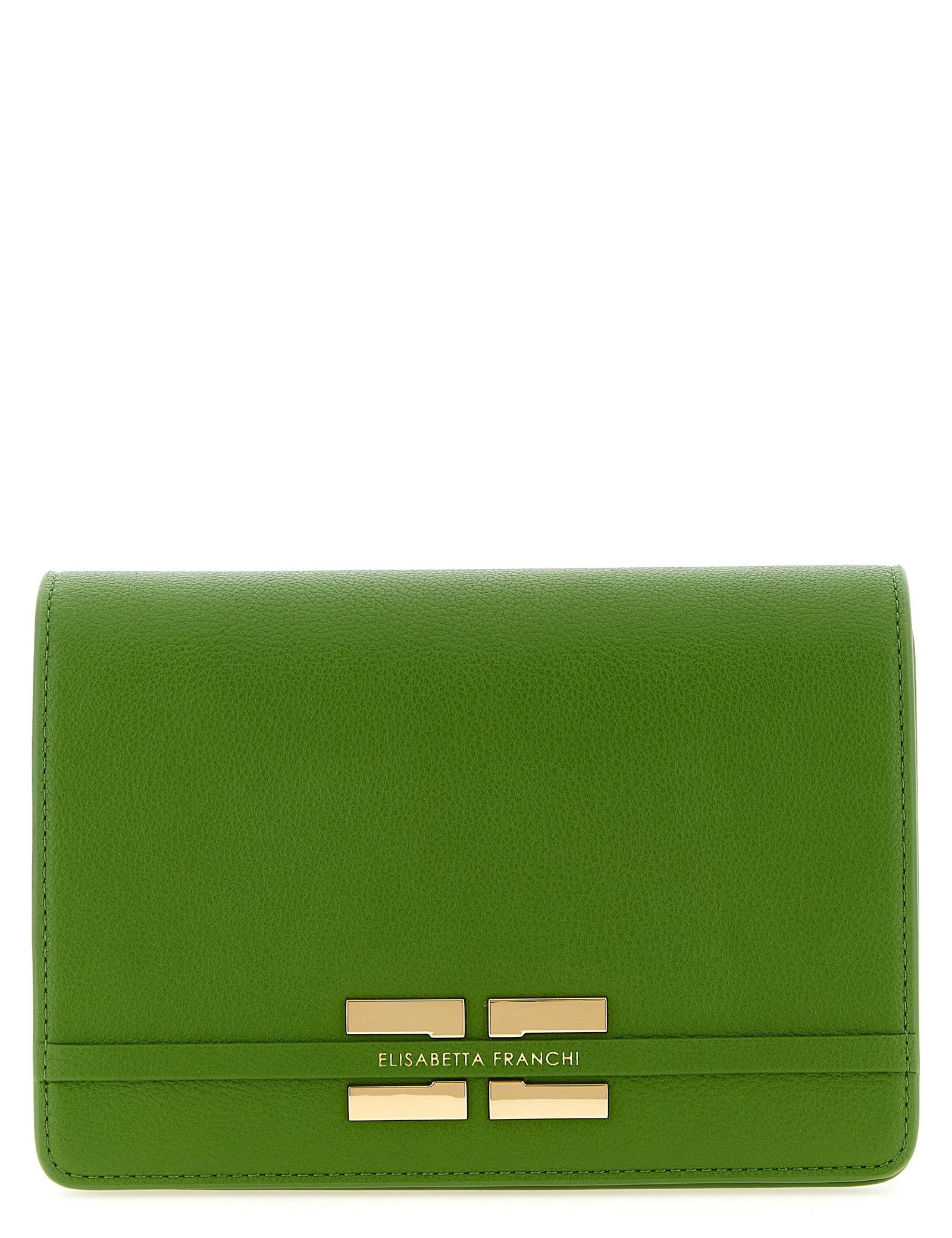 Elisabetta Franchi Green Polyester Crossbody Bag