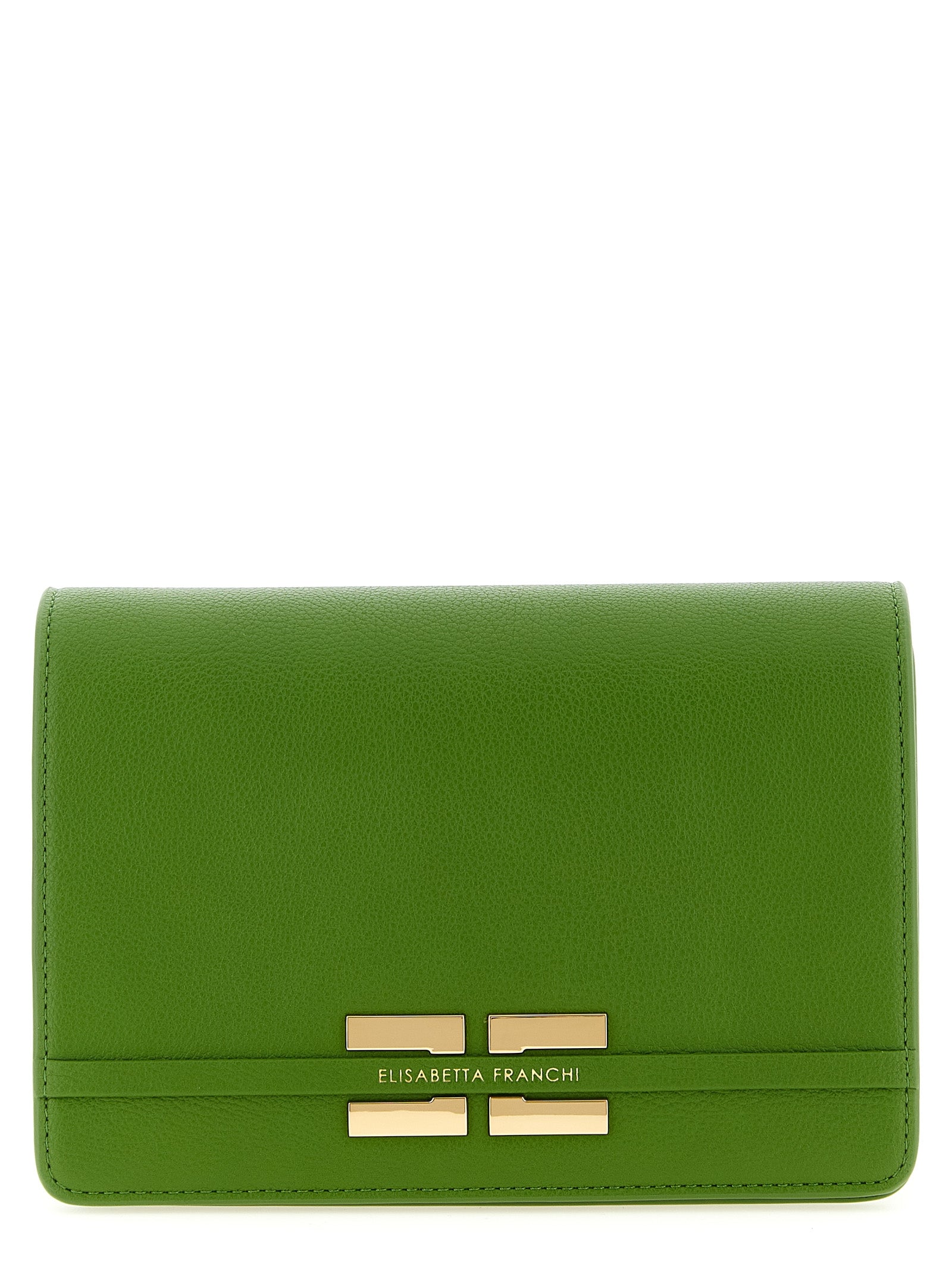 Elisabetta Franchi Green Polyester Crossbody Bag