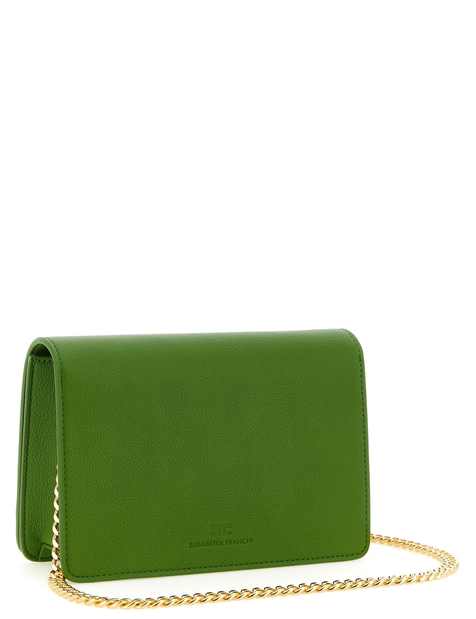 Elisabetta Franchi Green Polyester Crossbody Bag