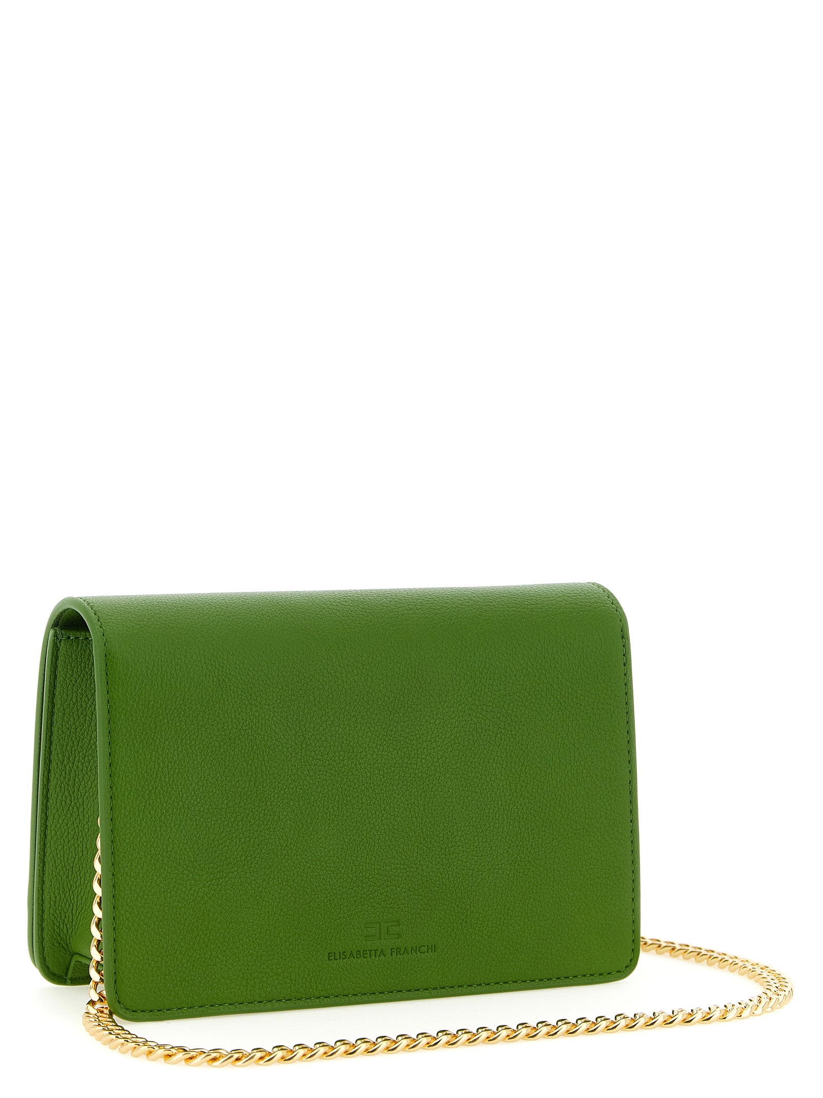 Elisabetta Franchi Green Polyester Crossbody Bag