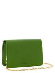 Elisabetta Franchi Green Polyester Crossbody Bag