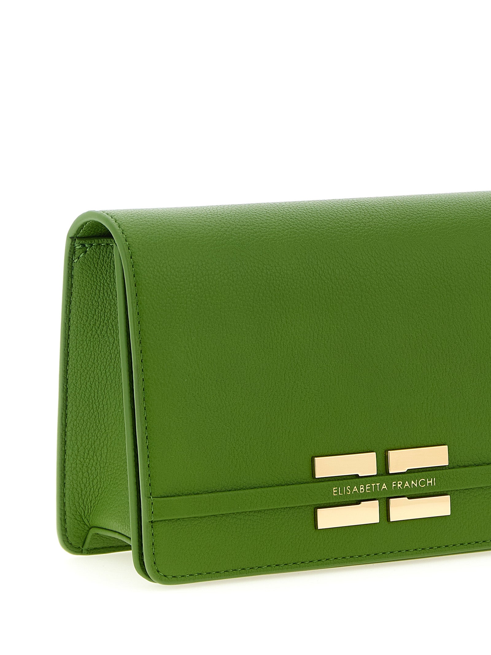 Elisabetta Franchi Green Polyester Crossbody Bag