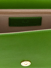 Elisabetta Franchi Green Polyester Crossbody Bag